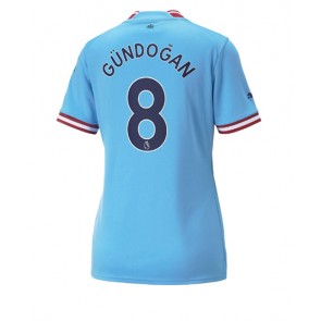 Manchester City Ilkay Gundogan #8 kläder Kvinnor 2022-23 Hemmatröja Kortärmad